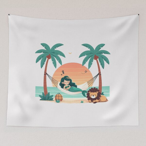 Item preview, lazy mermaid Lion designed and sold by LemuellTrends.