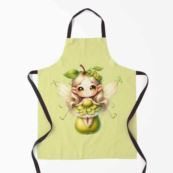 Item preview, Cute fairy on a pear with fruits in her hair fruit fairies elves girls designed and sold by Annika Shurafa.