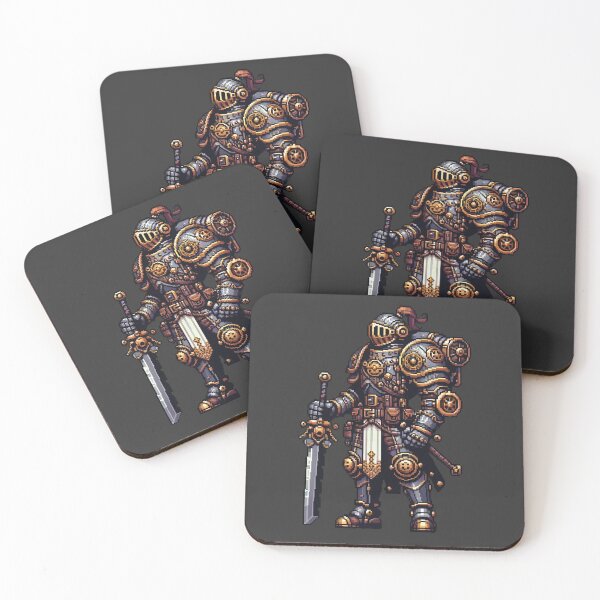 Item preview, Pixel Knight: Retro Steampunk Warrior designed and sold by ScroggMcGoose.