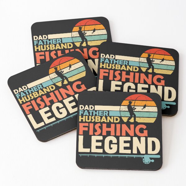 Item preview, Retro Sunset Dad Father Husband Fishing Legend designed and sold by AlienOccupation.
