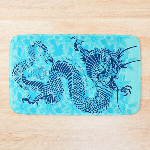 Item preview, Aqua blue feathered dragon, energy & gravity affect life designed and sold by SueKnox.