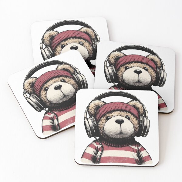 Item preview, Cool DJ Design Teddy Bear by Music Genius Art designed and sold by musicgeniusart.