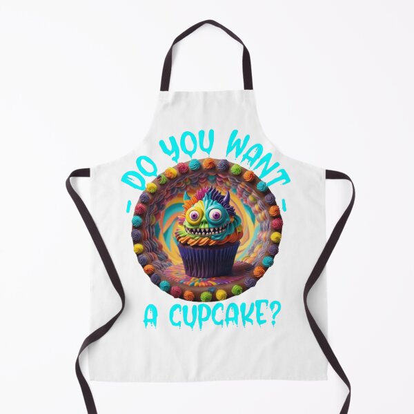 Item preview, Funny Cupcake Monster "Do you want a cupcake?" designed and sold by EmeraldCauldren.
