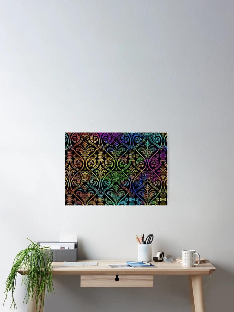 Thumbnail 2 of 3, Poster, Multi Color Abstract Pattern IX designed and sold by RickyBarnard.