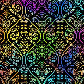 Artwork thumbnail, Multi Color Abstract Pattern IX by RickyBarnard