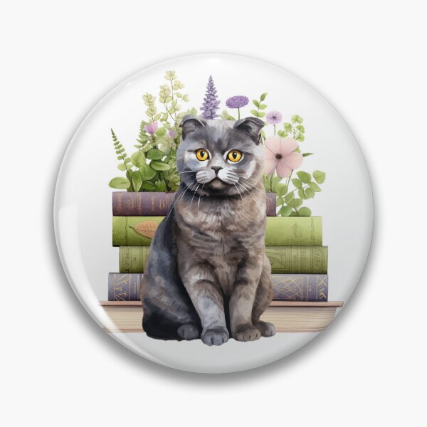 Item preview, Scottish Fold Cat And Books designed and sold by TheAnimalZ00.