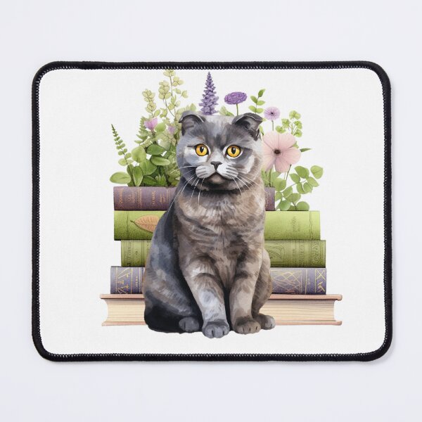 Item preview, Scottish Fold Cat And Books designed and sold by TheAnimalZ00.