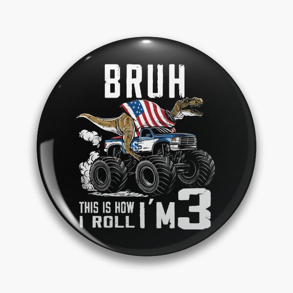 Artikelvorschau, Es ist mein Geburtstag Dinosaurier Monter Truck Alter ich bin 3 Jahre alt entworfen und verkauft von MTRBSK11.