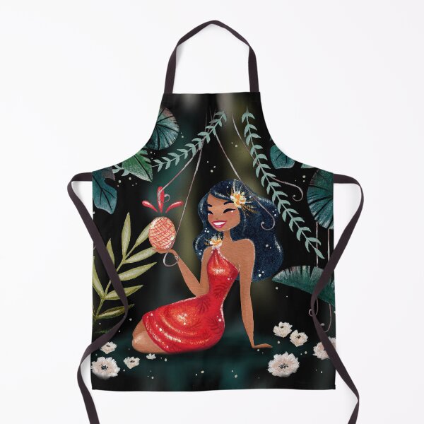 Item preview, Tiki Island Fantasy Red Pineapple designed and sold by MoodyMuseArt.