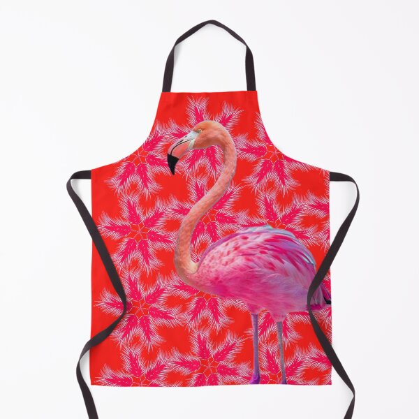 Item preview, Flaming Flamingo Magic with background Feathers in coral designed and sold by SueKnox.