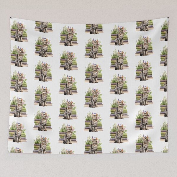 Item preview, Serengeti Cat And Books designed and sold by TheAnimalZ00.