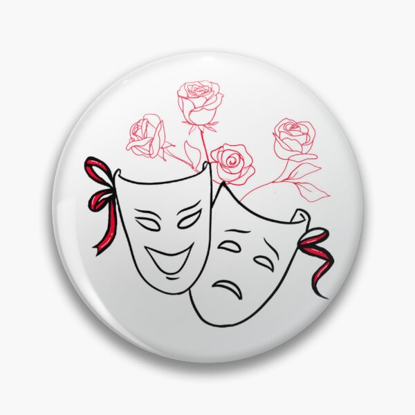 Item preview, Classic Theatre Masks with roses designed and sold by MusicalCreator.
