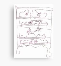 Furniture On Crack Canvas Print