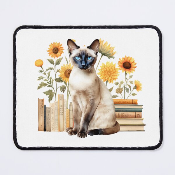 Item preview, Siamese Cat And Books designed and sold by TheAnimalZ00.