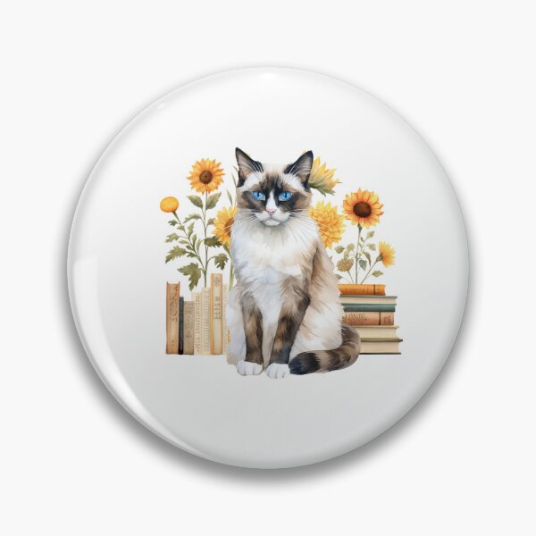 Item preview, Snowshoe Cat And Books designed and sold by TheAnimalZ00.