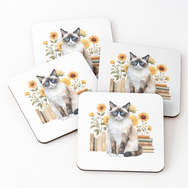 Item preview, Snowshoe Cat And Books designed and sold by TheAnimalZ00.