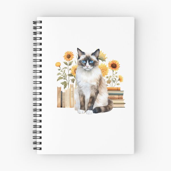 Item preview, Snowshoe Cat And Books designed and sold by TheAnimalZ00.