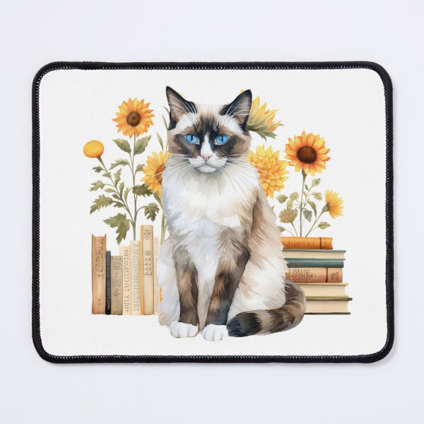 Item preview, Snowshoe Cat And Books designed and sold by TheAnimalZ00.