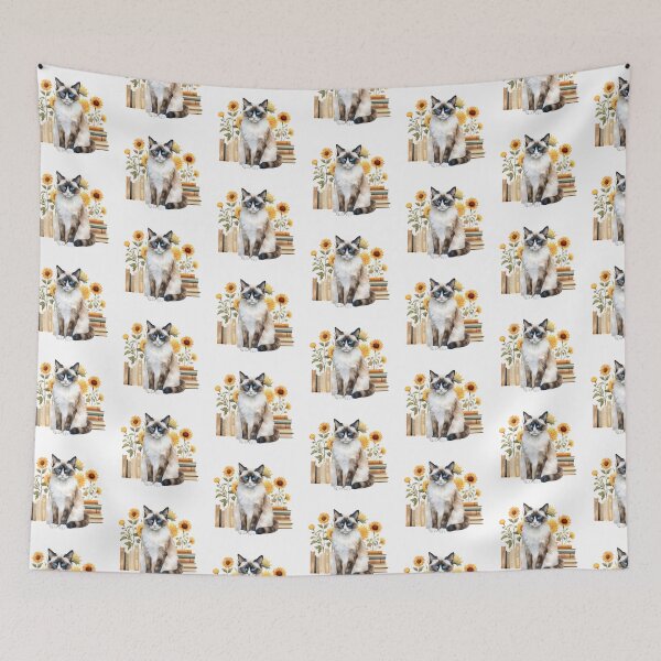 Item preview, Snowshoe Cat And Books designed and sold by TheAnimalZ00.