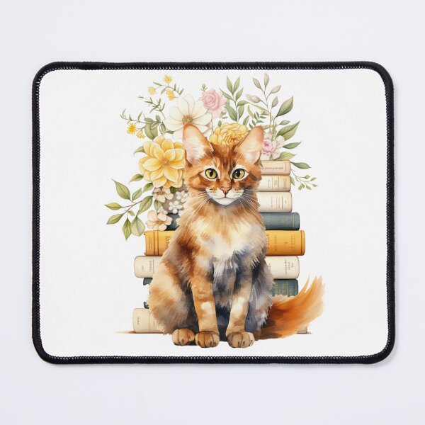 Item preview, Somali Cat And Books designed and sold by TheAnimalZ00.