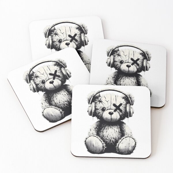Item preview, Street Art Teddy Bear by Music Genius Art designed and sold by musicgeniusart.