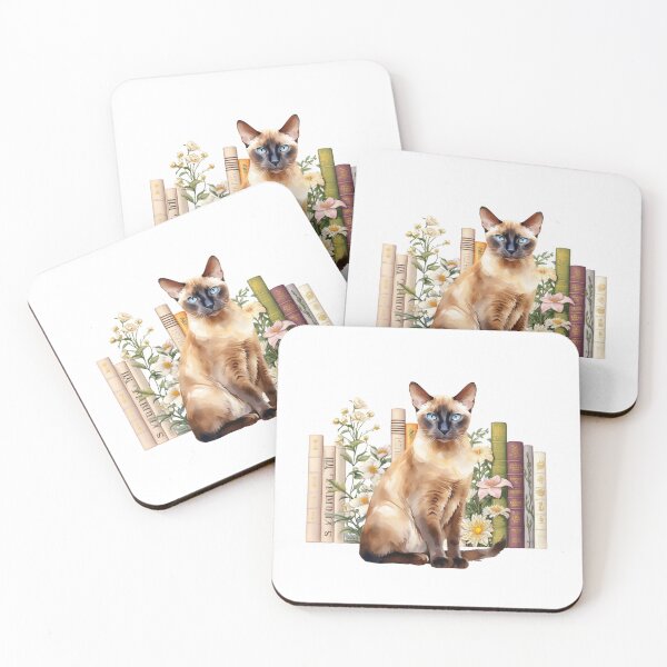 Item preview, Tonkinese Cat And Books designed and sold by TheAnimalZ00.