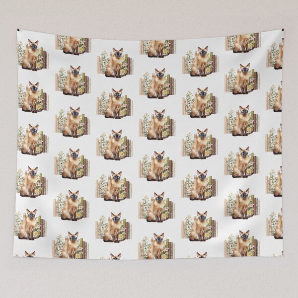 Item preview, Tonkinese Cat And Books designed and sold by TheAnimalZ00.