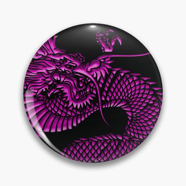 Item preview, Hot pink wood & metal dragon 2024 designed and sold by SueKnox.
