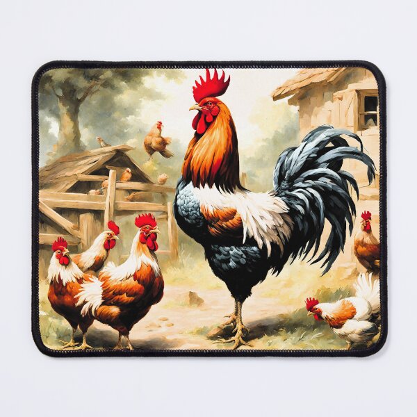 Item preview, a Gallic rooster with his hens designed and sold by janjacbu.