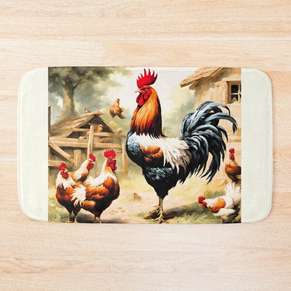 Item preview, a Gallic rooster with his hens designed and sold by janjacbu.
