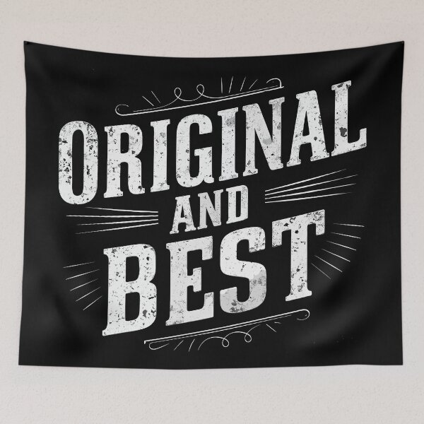 Item preview, Original and Best Retro Typography designed and sold by Quirky Shirts.