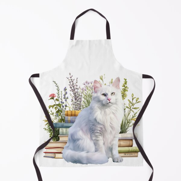 Item preview, Turkish Angora Cat And Books designed and sold by TheAnimalZ00.