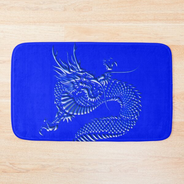 Item preview, Blue embossed metal dragon 2024 designed and sold by SueKnox.