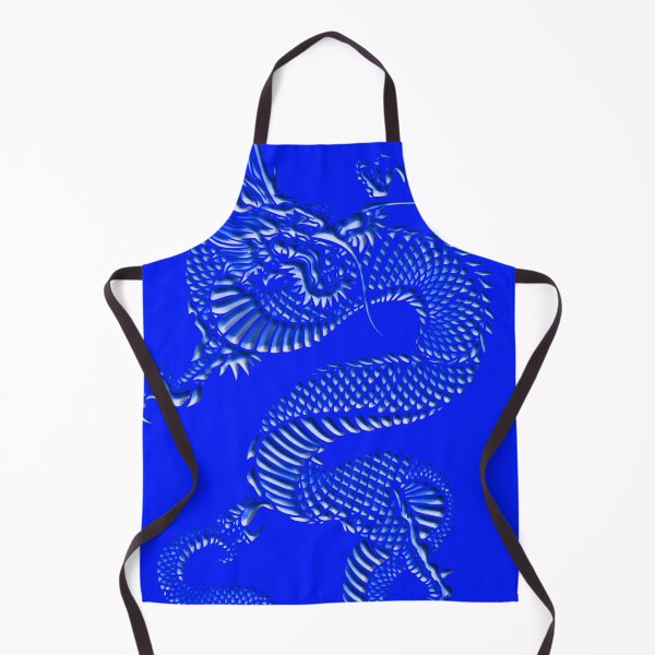 Item preview, Blue embossed metal dragon 2024 designed and sold by SueKnox.