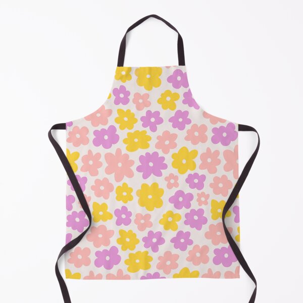 Item preview, Lilac and Peach Retro Daisy Flower Pattern designed and sold by LMStudioDesigns.