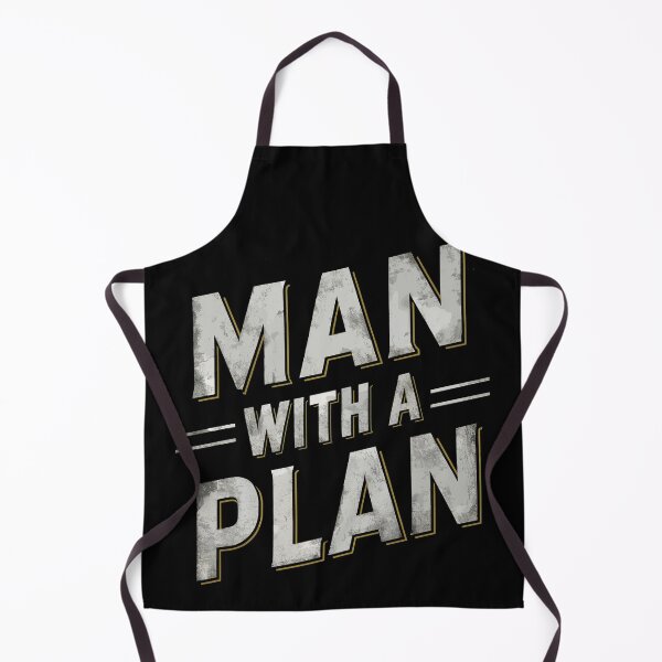 Item preview, Man With A Plan Bold Typography designed and sold by Quirky Shirts.