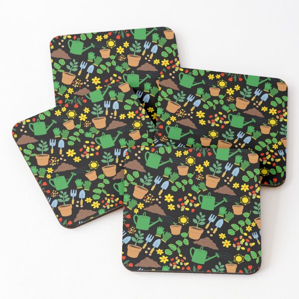 Item preview, gardening garden lover plants nature green flowers cute botanical pattern designed and sold by DesignYourWaystore.