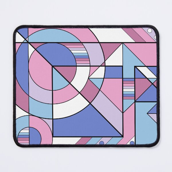 Item preview, Bigender Pride Abstract Geometric Pink Purple Blue designed and sold by JoyfulJen.