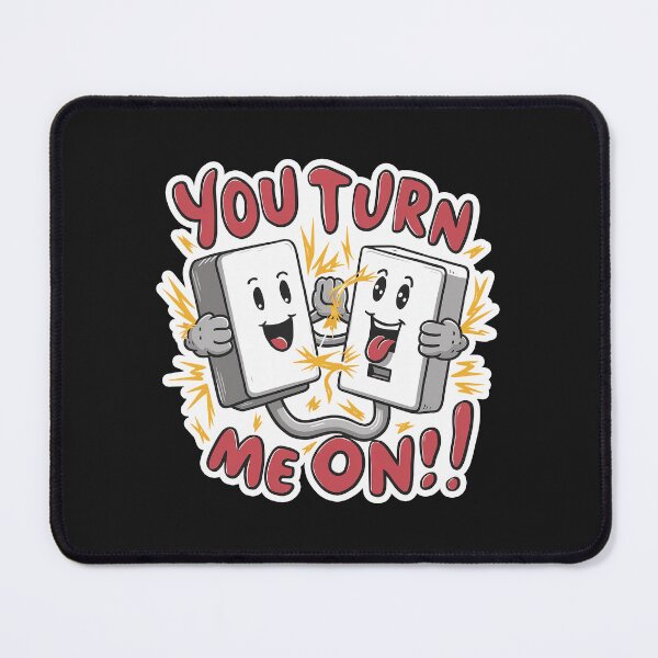 Item preview, ''You turn Me On'' Kawaii Electric wall socket Funny Electrician T-Shirt designed and sold by Witty Shirts.