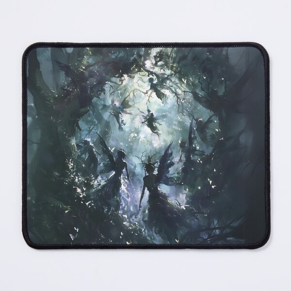 Item preview, Enchanted Dark Fairy Gathering Art designed and sold by Obsidian Ink by Wilshire.