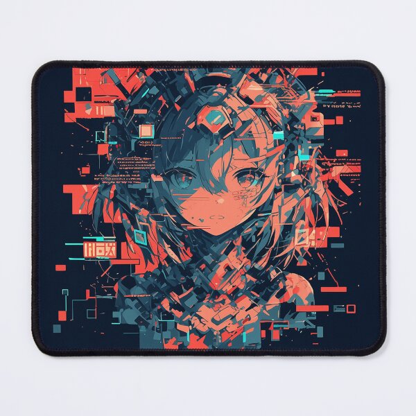Item preview, Futuristic Anime Girl with Holograms designed and sold by Christian Weiss.