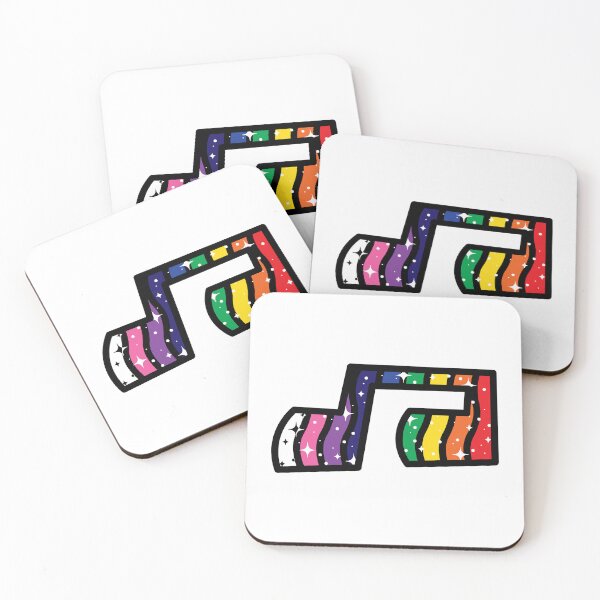 Item preview, Sparkling Rainbow Music Note (Black Border) designed and sold by Carsondood.