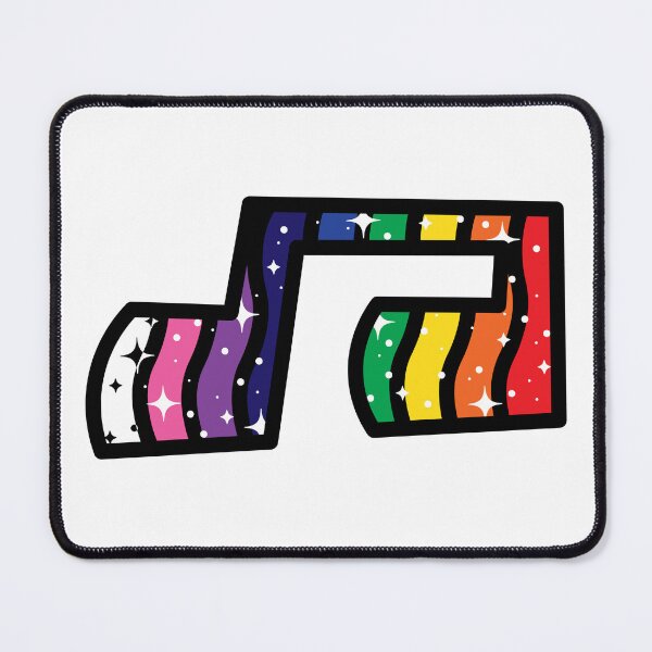 Item preview, Sparkling Rainbow Music Note (Black Border) designed and sold by Carsondood.