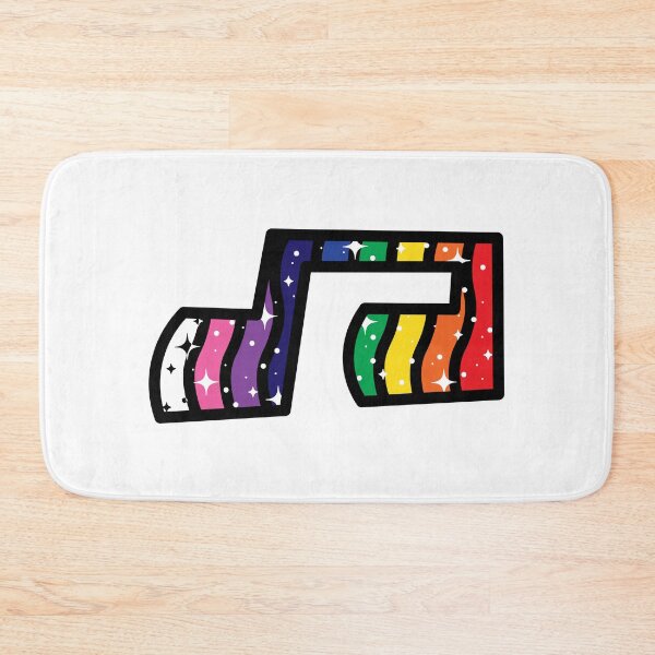Item preview, Sparkling Rainbow Music Note (Black Border) designed and sold by Carsondood.