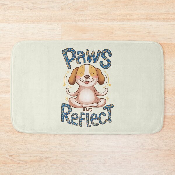 Item preview, Paws and Reflect - Yoga Cartoon Dog designed and sold by Vicky021.