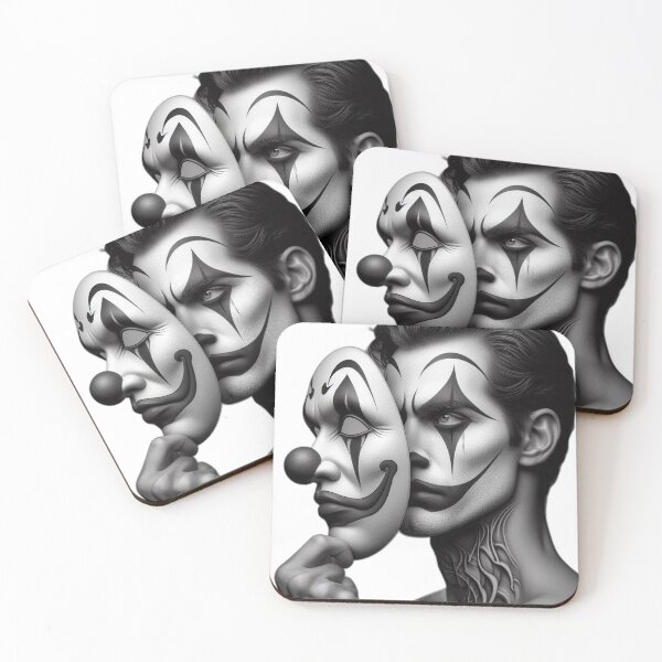 Item preview, Clown with Mask designed and sold by Customisedartnz.