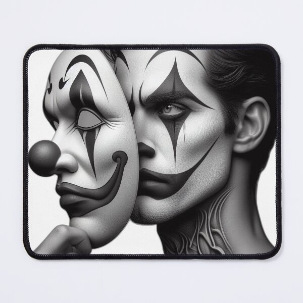 Item preview, Clown with Mask designed and sold by Customisedartnz.