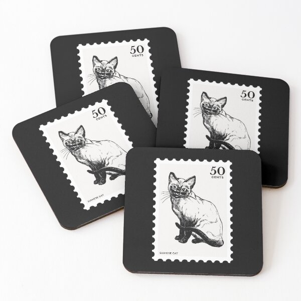 Item preview, Siamese cat Stamp designed and sold by RabbitK.