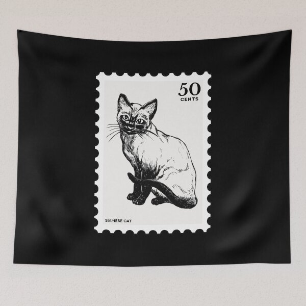 Item preview, Siamese cat Stamp designed and sold by RabbitK.