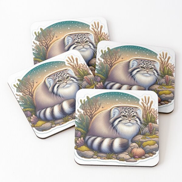Item preview, Whimsical Pallas's Cat in Rocky Habitat designed and sold by TeeSocio.